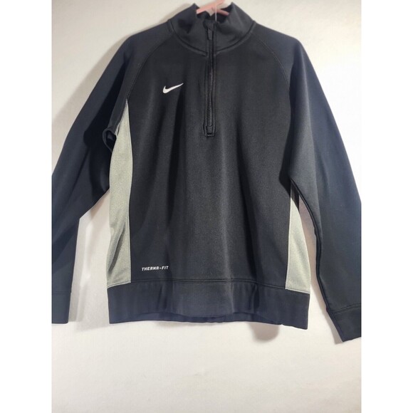 Nike Therma Fit KO 1/4 Zip Pullover Black Training 717397-011 Mens Size Medium - Picture 1 of 5